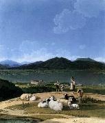 Wilhelm von Kobell View of Lake Tegern oil painting picture wholesale